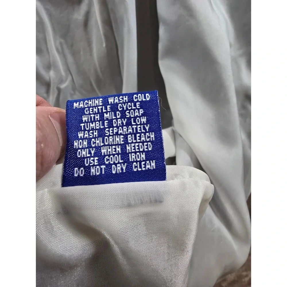Starter Dallas Cowboys Windbreaker Jacket Mens XXL Blue NFL Full Zip Lined Nylon